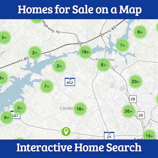 homes for sale in anderson sc map